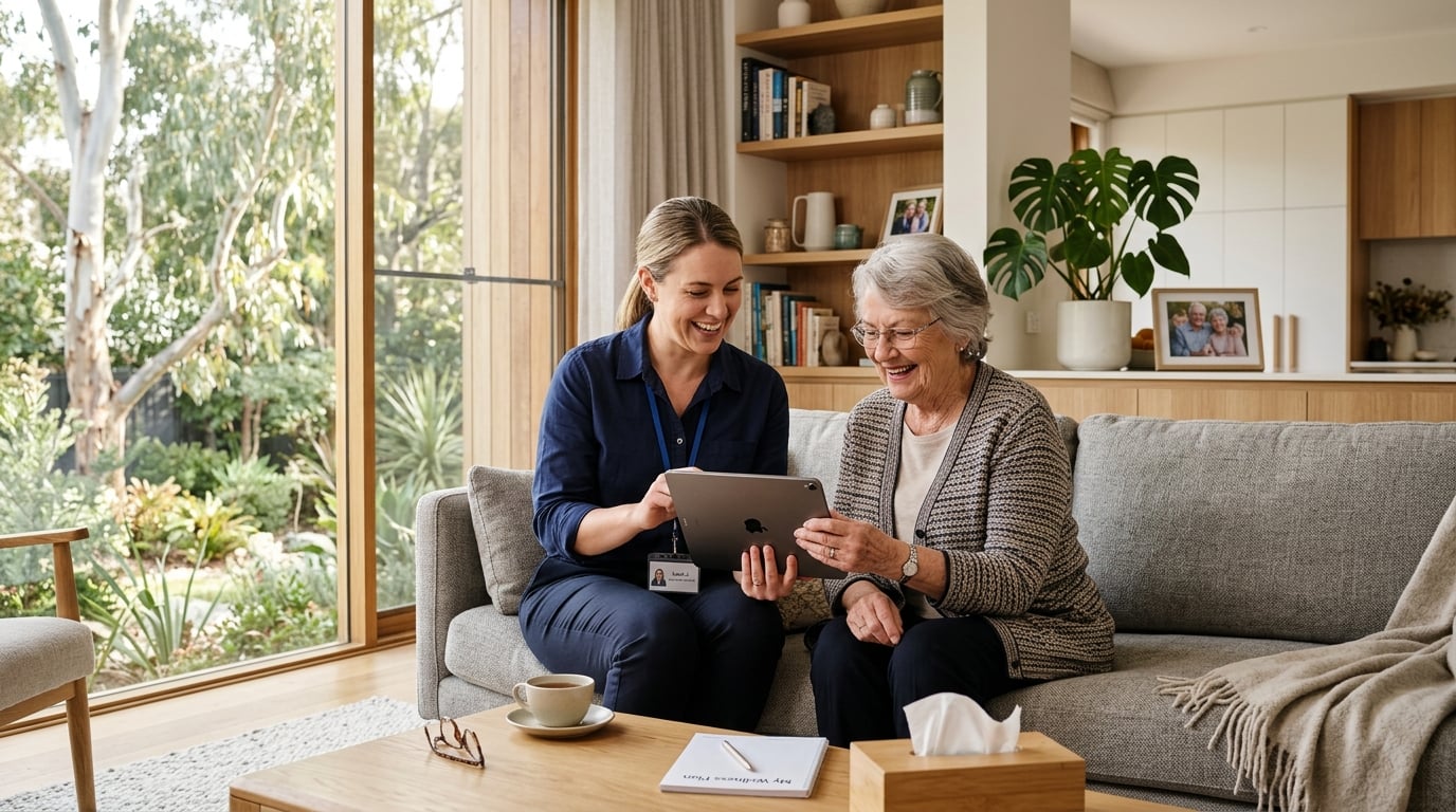 Professional consultation in a warm home setting